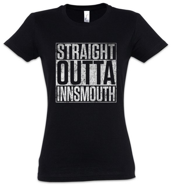 Urban Backwoods Print-Shirt Straight Outta Innsmouth Damen T-Shirt City War günstig online kaufen