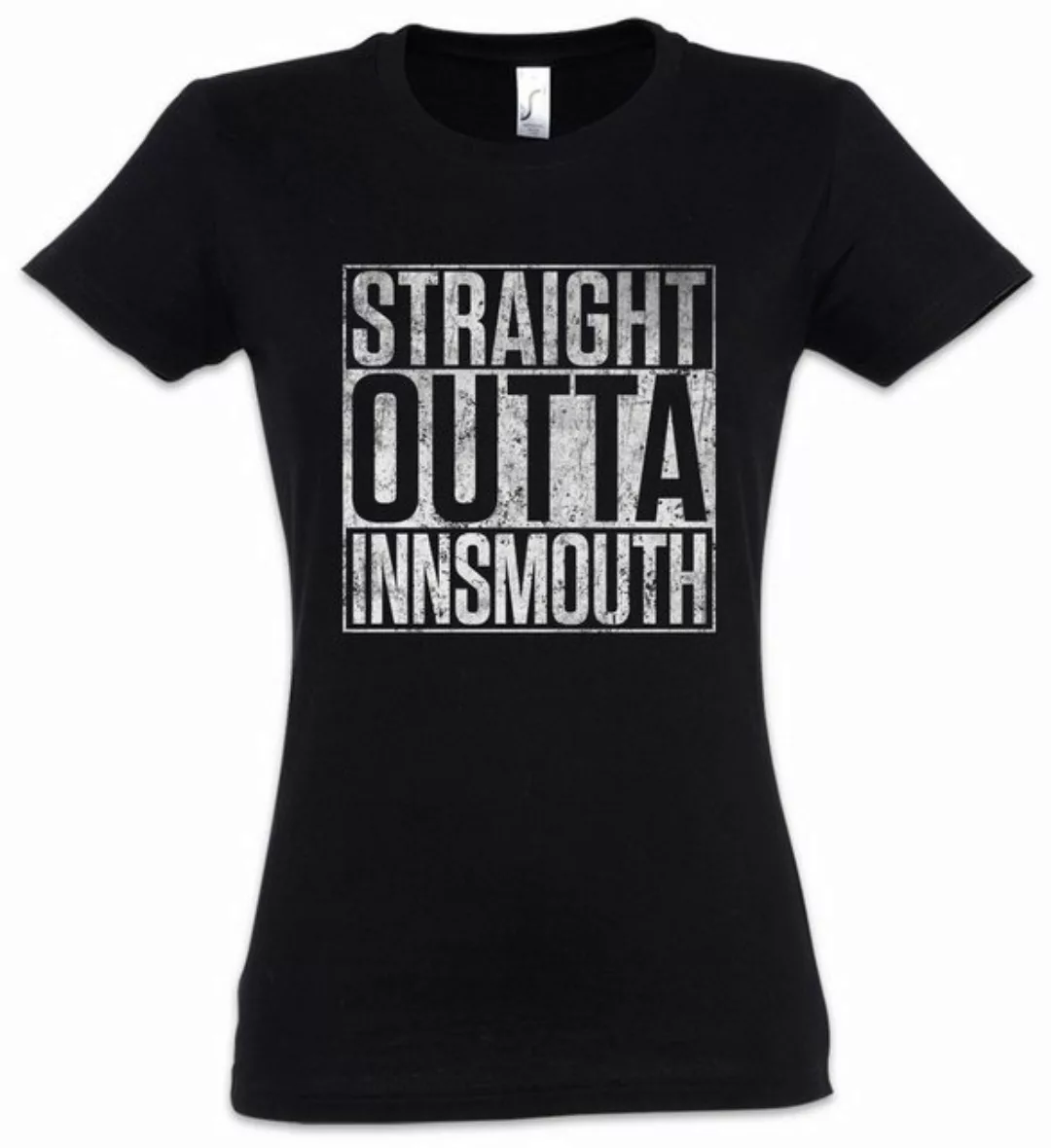 Urban Backwoods Print-Shirt Straight Outta Innsmouth Damen T-Shirt City War günstig online kaufen