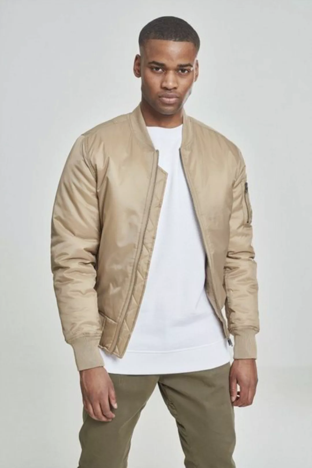 Urban Classics Herren Basic Bomber Jacke TB861 Darkolive günstig online kaufen