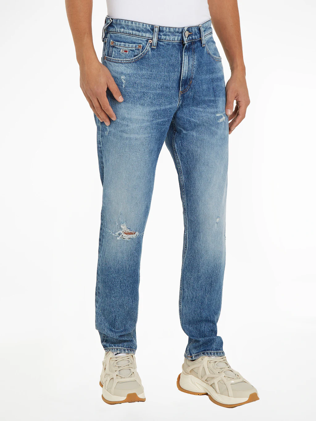 Tommy Jeans Slim-fit-Jeans "Scanton Slim Denim", mit Used-Effekten günstig online kaufen