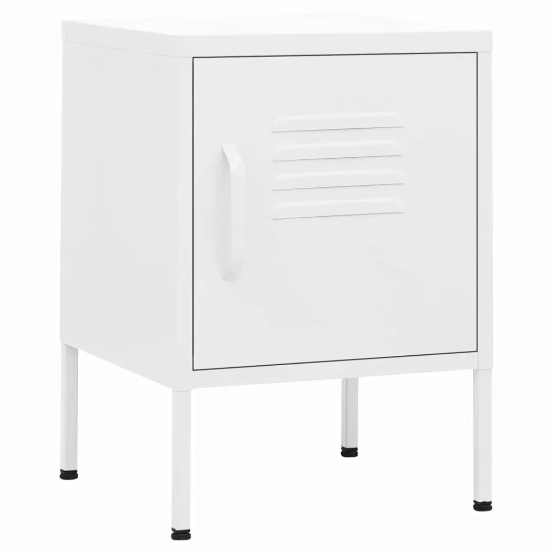 Nachttisch Weiß 35x35x51 Cm Stahl günstig online kaufen