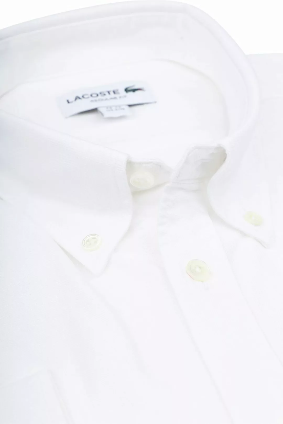 Lacoste Oxford Hemd Weiß - Größe 41 günstig online kaufen