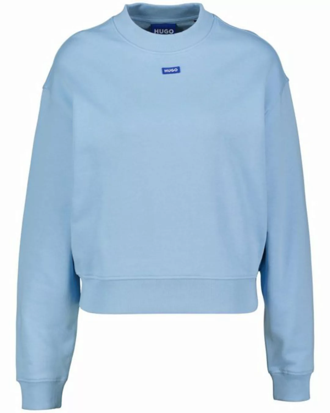 HUGO Blue Sweatshirt Delessa_B_1 mit Logoaufnäher günstig online kaufen