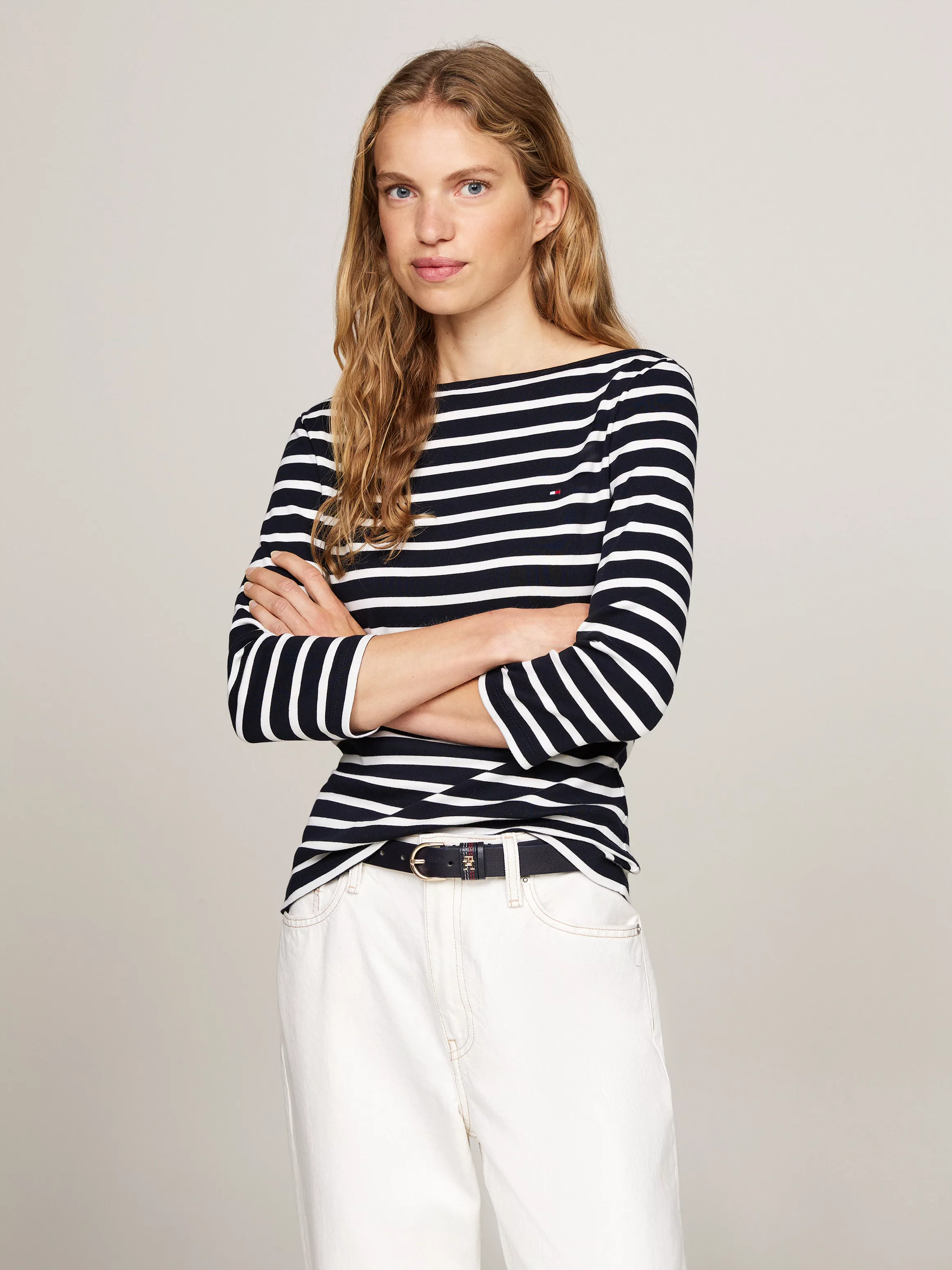 Tommy Hilfiger 3/4-Arm-Shirt NEW CODY SLIM BOAT-NK 3/4SLV mit Tommy Hilfige günstig online kaufen