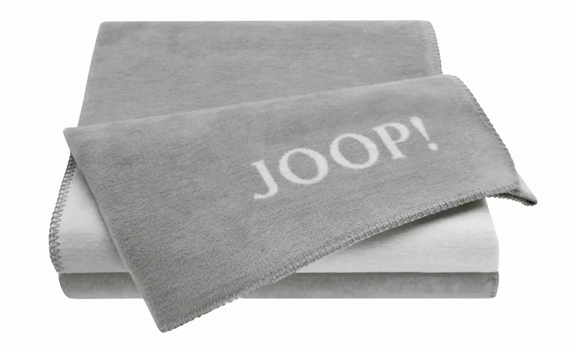 JOOP! Wohndecke Uni Doubleface ¦ grau ¦ Baumwollmischgewebe ¦ Maße (cm): B: günstig online kaufen