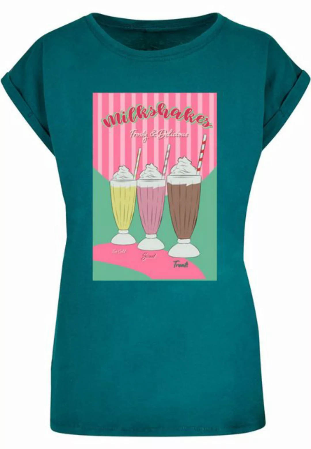 MisterTee T-Shirt "MisterTee Ladies Milkshake Tee - Extended Shoulder Tee" günstig online kaufen