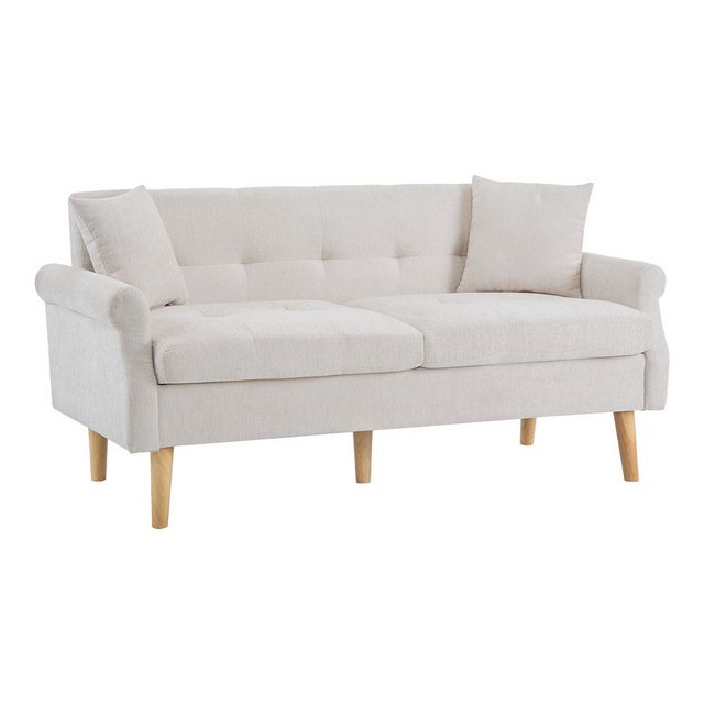 XDeer Sofa Doppelsofa mit dicken Kissen Polstermöbel Chenille-Stoff, Modern günstig online kaufen