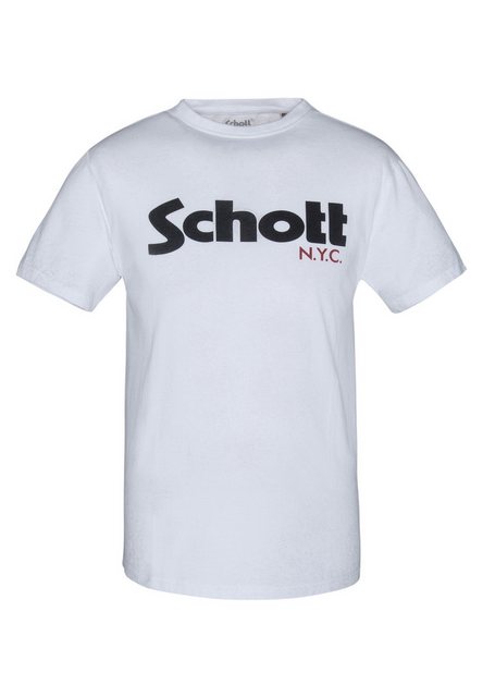 Schott NYC T-Shirt T-Shirt TSLOGO Kurzarmshirt (1-tlg) günstig online kaufen