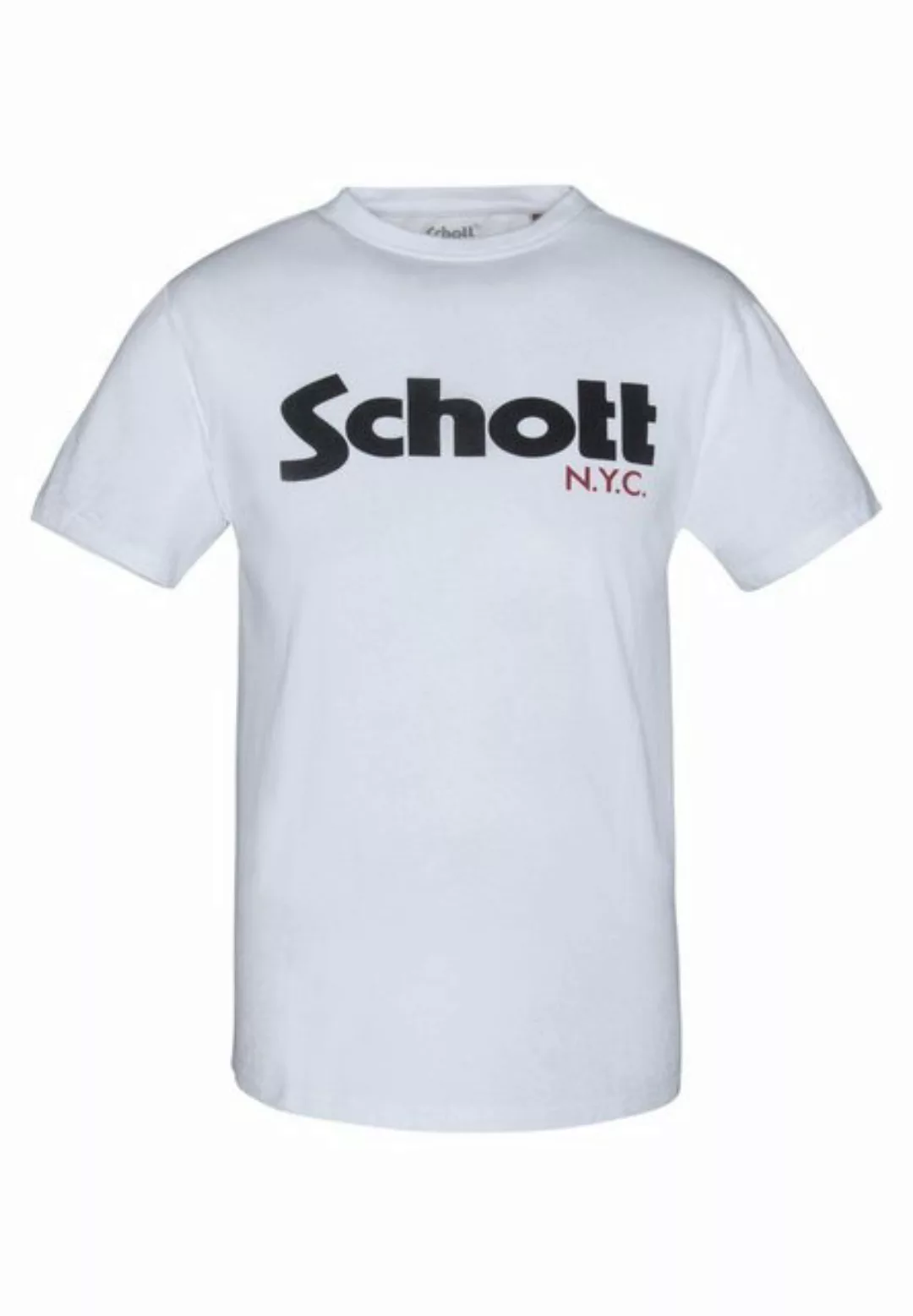 Schott NYC T-Shirt T-Shirt TSLOGO Kurzarmshirt (1-tlg) günstig online kaufen