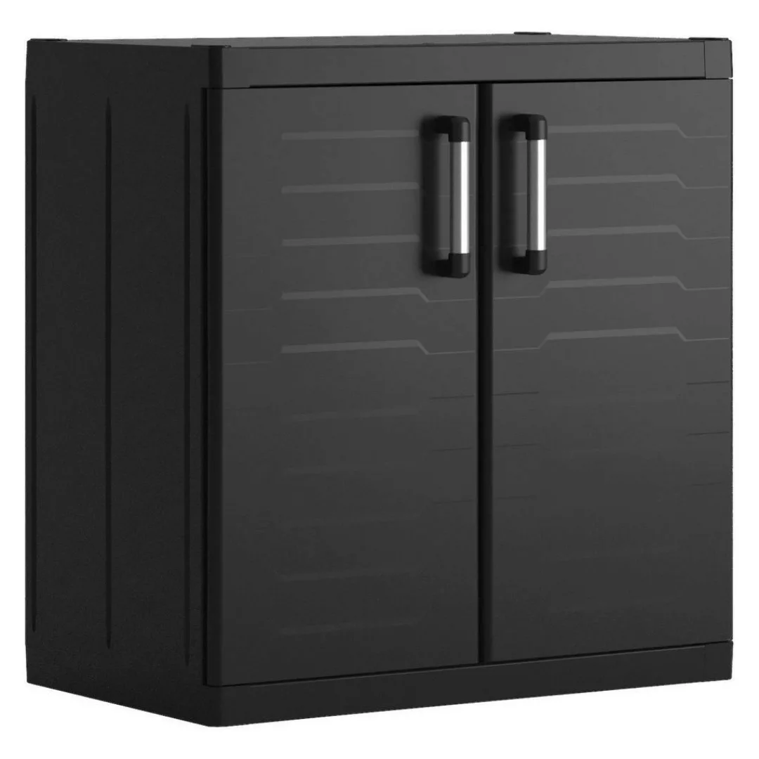 Keter Kunststoffschrank Detroit XL schwarz Kunststoff B/H/T: ca. 89x93x54 c günstig online kaufen