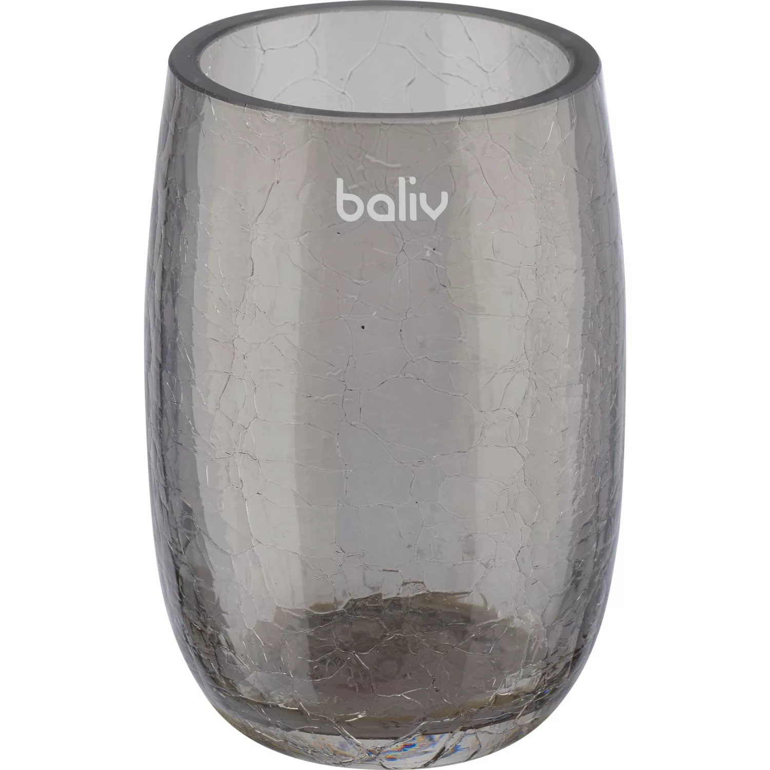 baliv Zahnputzbecher Glas Grau günstig online kaufen
