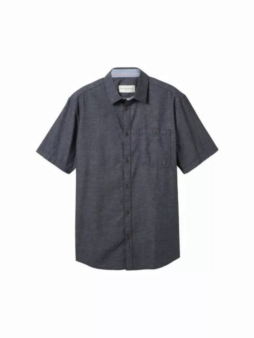 TOM TAILOR T-Shirt structured shirt, navy square structure günstig online kaufen