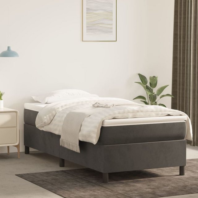 Vidaxl Boxspringbett Hellgrau 90x200 Cm Samt günstig online kaufen