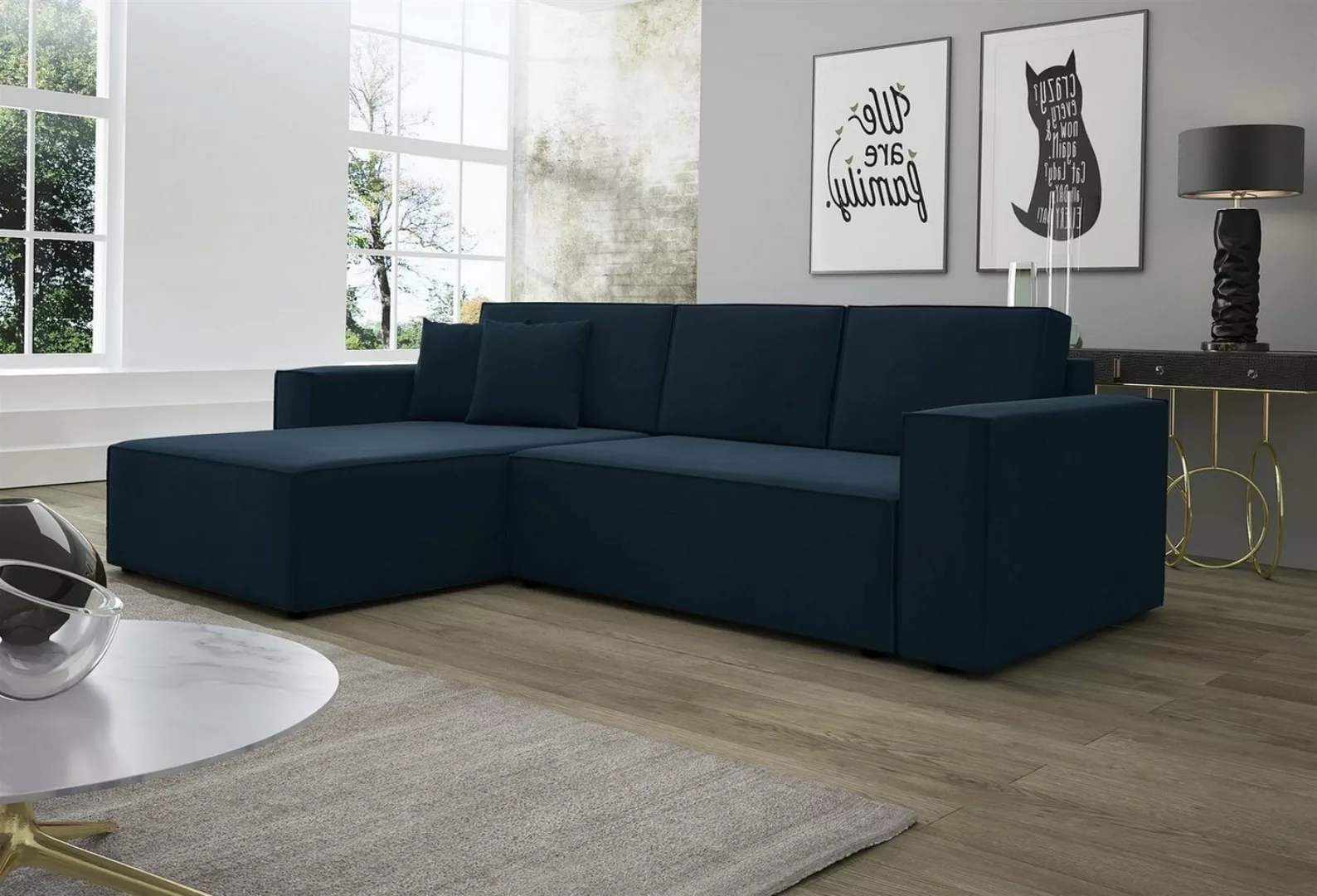 Fun Möbel Ecksofa Ecksofa Schlafsofa Sofa CONOR Stoff oder Kunstleder, inkl günstig online kaufen