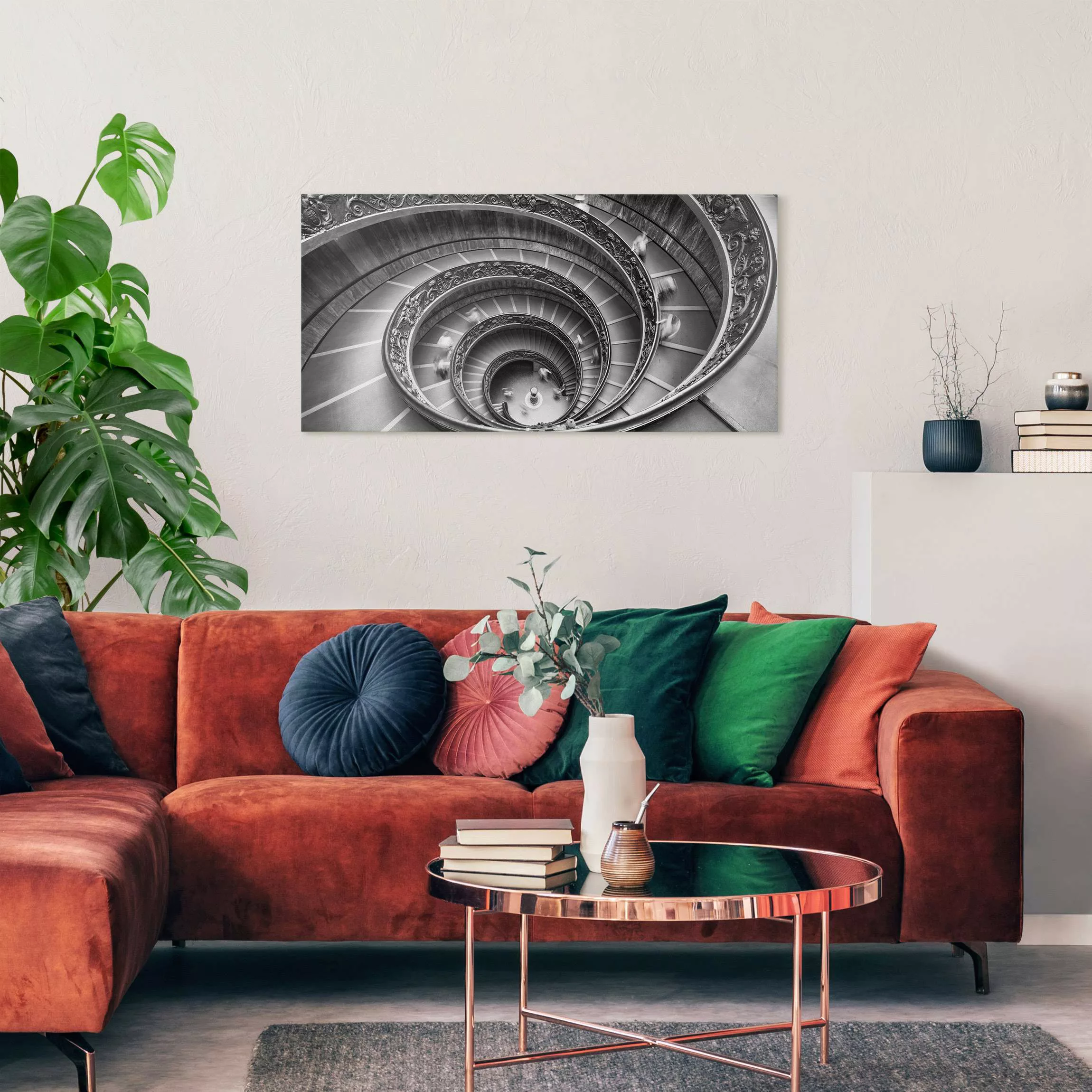 Leinwandbild Bramante Treppe günstig online kaufen