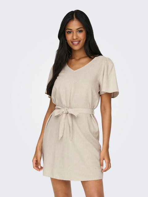 JACQUELINE de YONG Shirtkleid kurzes Kleid oberschenkellang Kurzarm V-Aussc günstig online kaufen