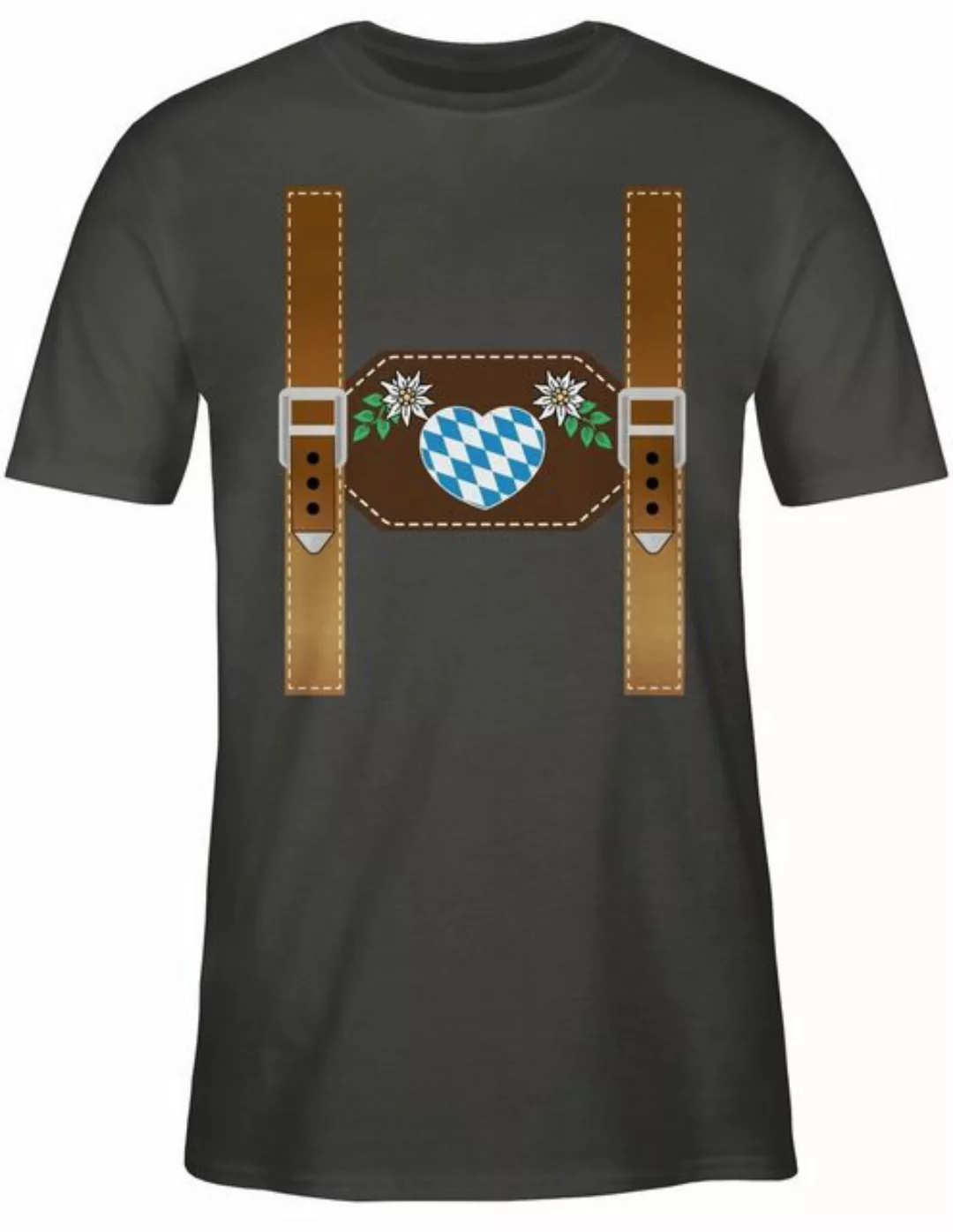 Shirtracer T-Shirt Lederhose - Herz Bayern Mode für Oktoberfest Herren günstig online kaufen