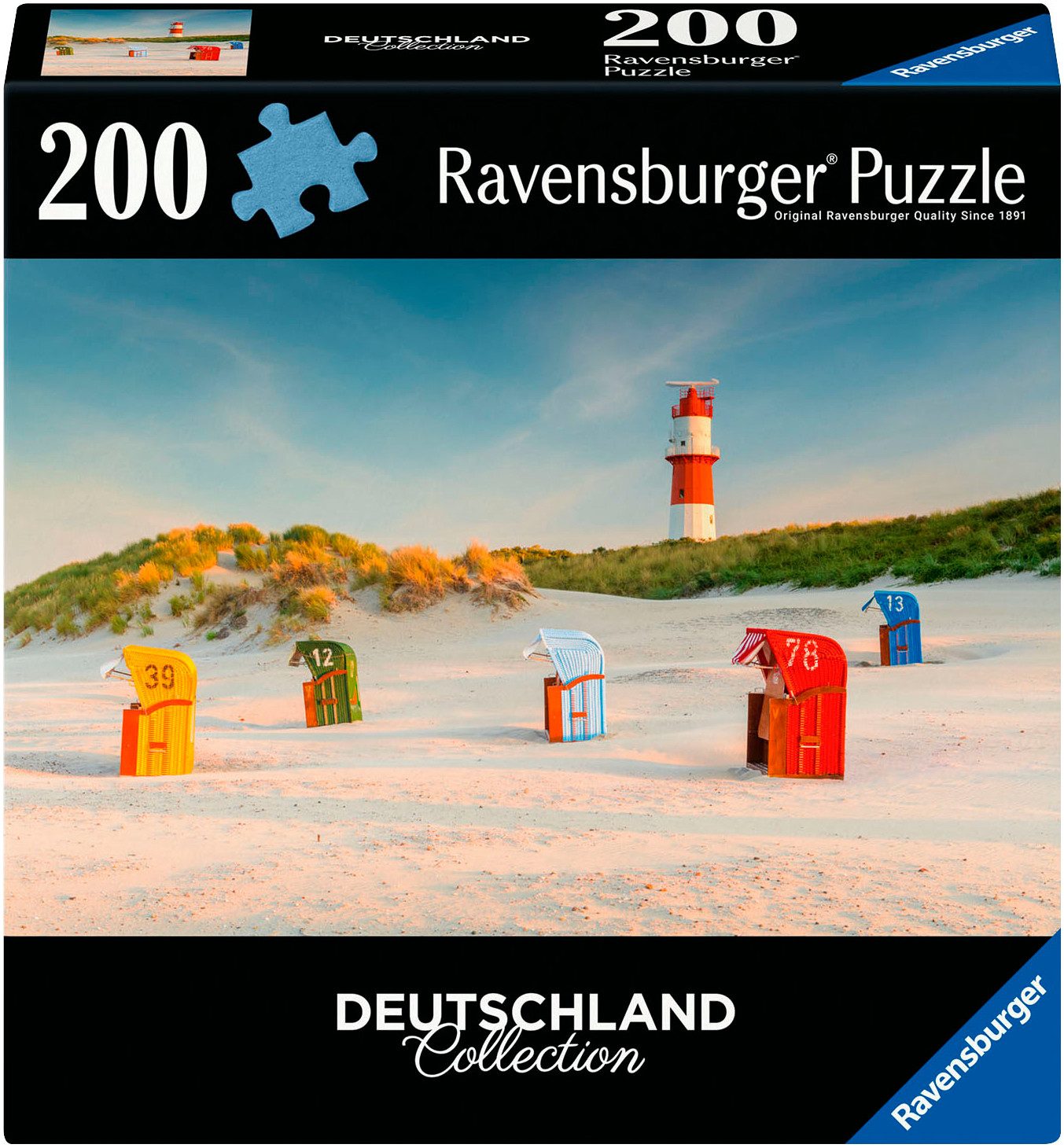 Ravensburger Puzzle Deutschland Collection, Leuchtturm hinter günstig online kaufen