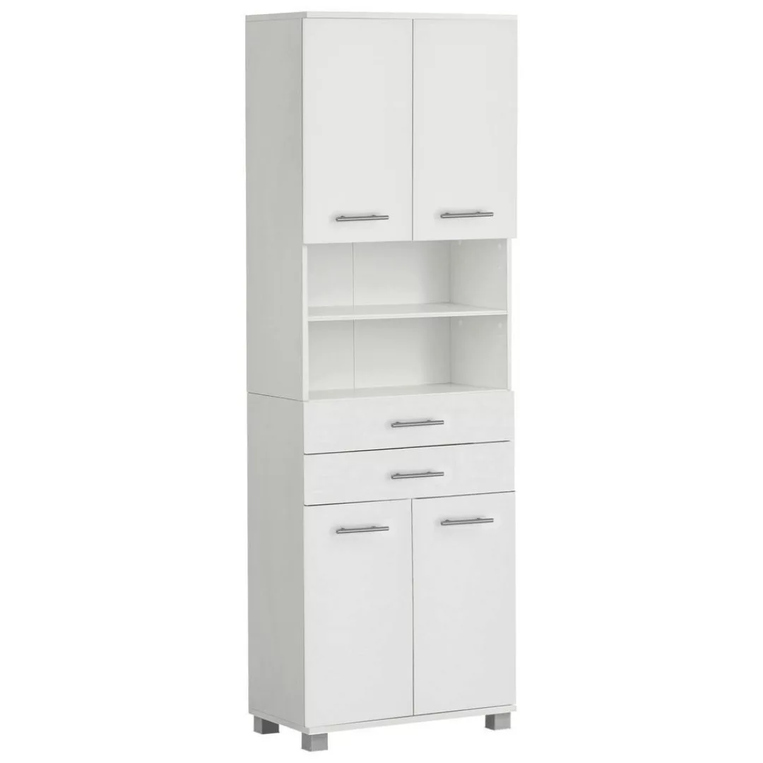 Hochschrank Emmi weiß matt B/H/T: ca. 59,8x180,9x32,6 cm günstig online kaufen