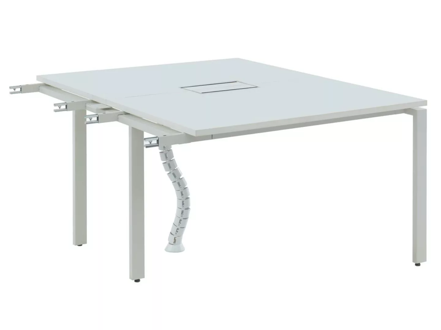 Anbauelement Schreibtisch Bench - Tisch für 2 Personen - L 120 cm - Weiß - günstig online kaufen