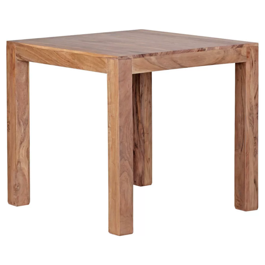 Esstisch MUMBAI Massivholz Akazie 80 cm Esszimmer-Tisch Holztisch Design Kü günstig online kaufen