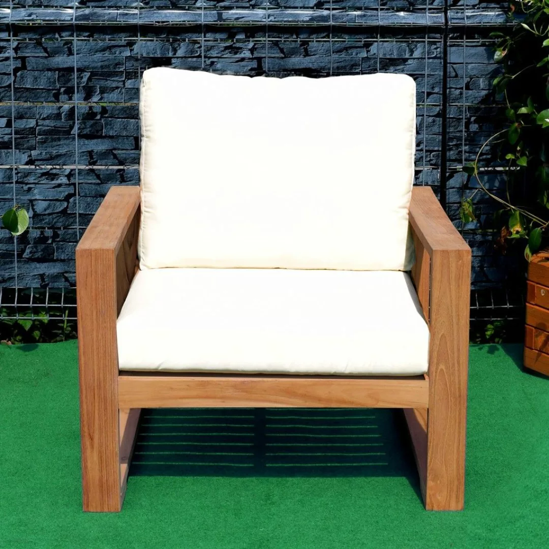 Lounge Sessel Treviso Teak Massivholz günstig online kaufen