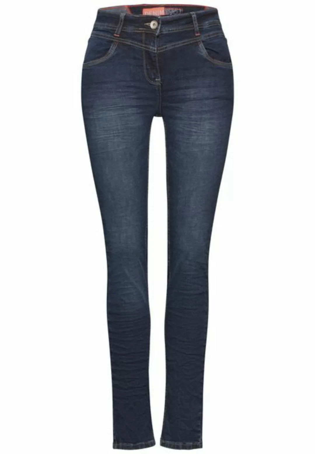 Cecil Dehnbund-Hose Style NOS Vicky Mid Blue günstig online kaufen