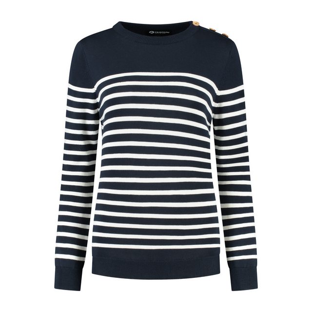 Travelin' Strickpullover Travelin' Jumper Vattern Lady Navy/White S günstig online kaufen