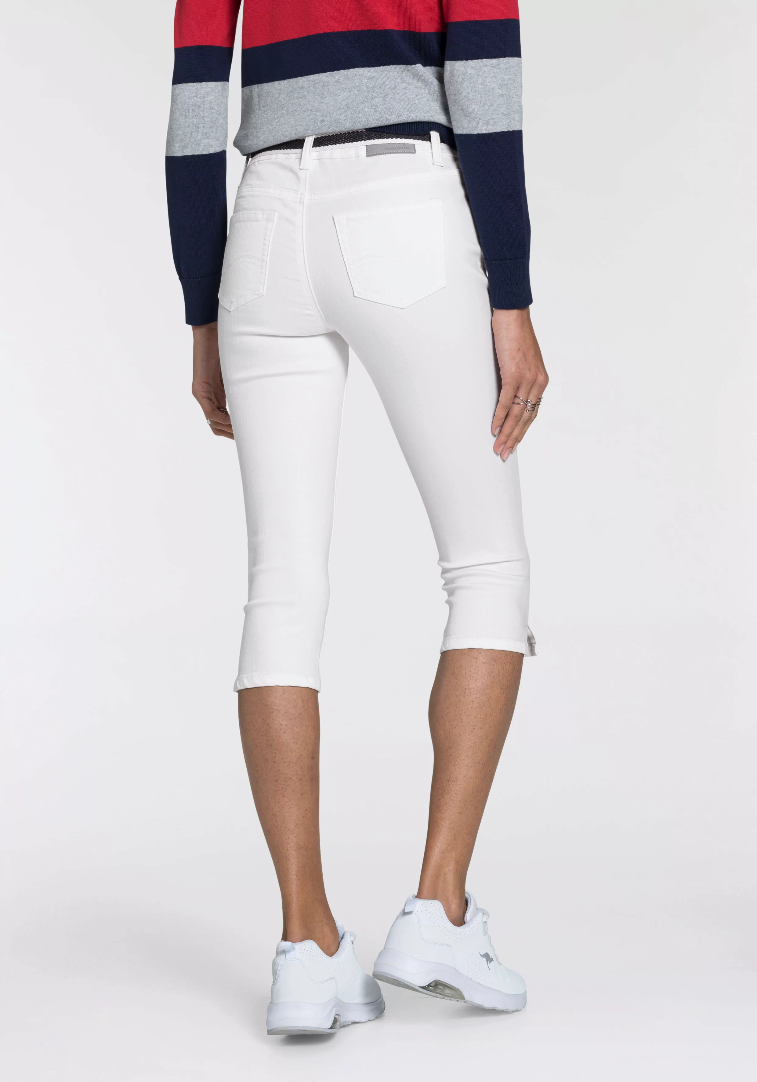 KangaROOS Caprijeans "CAPRI-JEANS mit Gürtel", (Set, mit abnehmbarem Gürtel günstig online kaufen