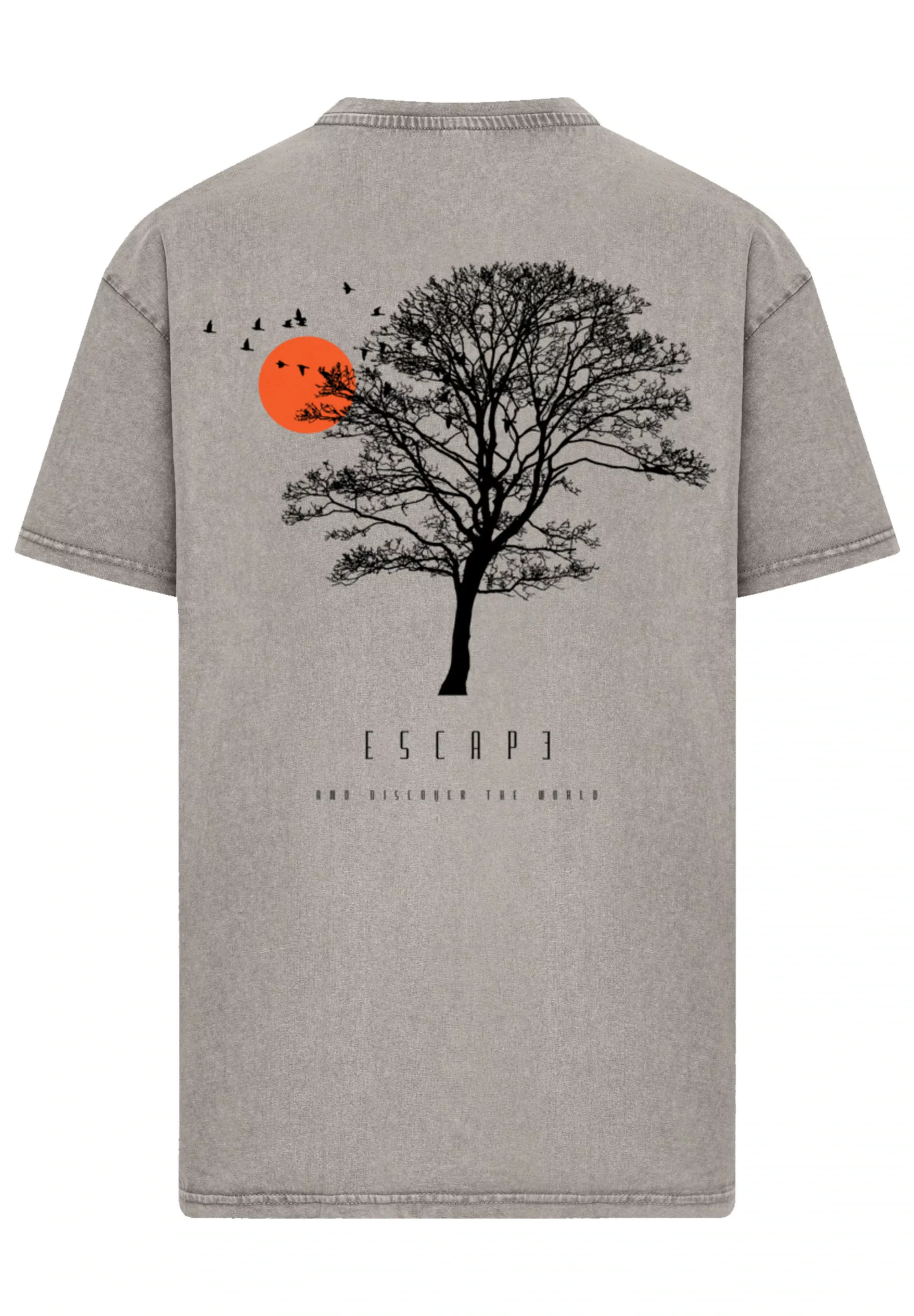 F4NT4STIC T-Shirt "Oversize Escape Discover the World Tree Birds", Premium günstig online kaufen