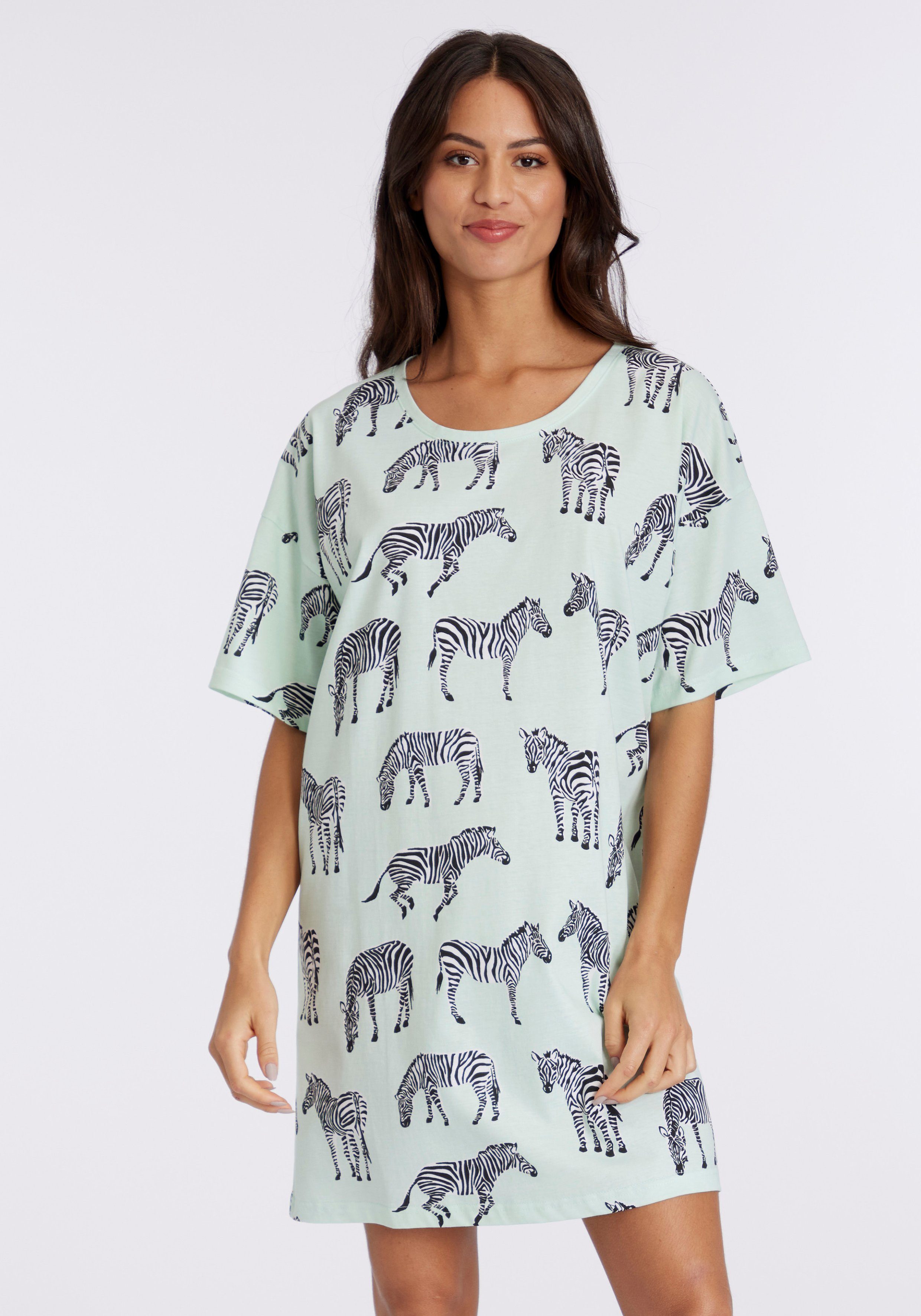 Vivance Dreams Sleepshirt, mt Animal Alloverprint günstig online kaufen