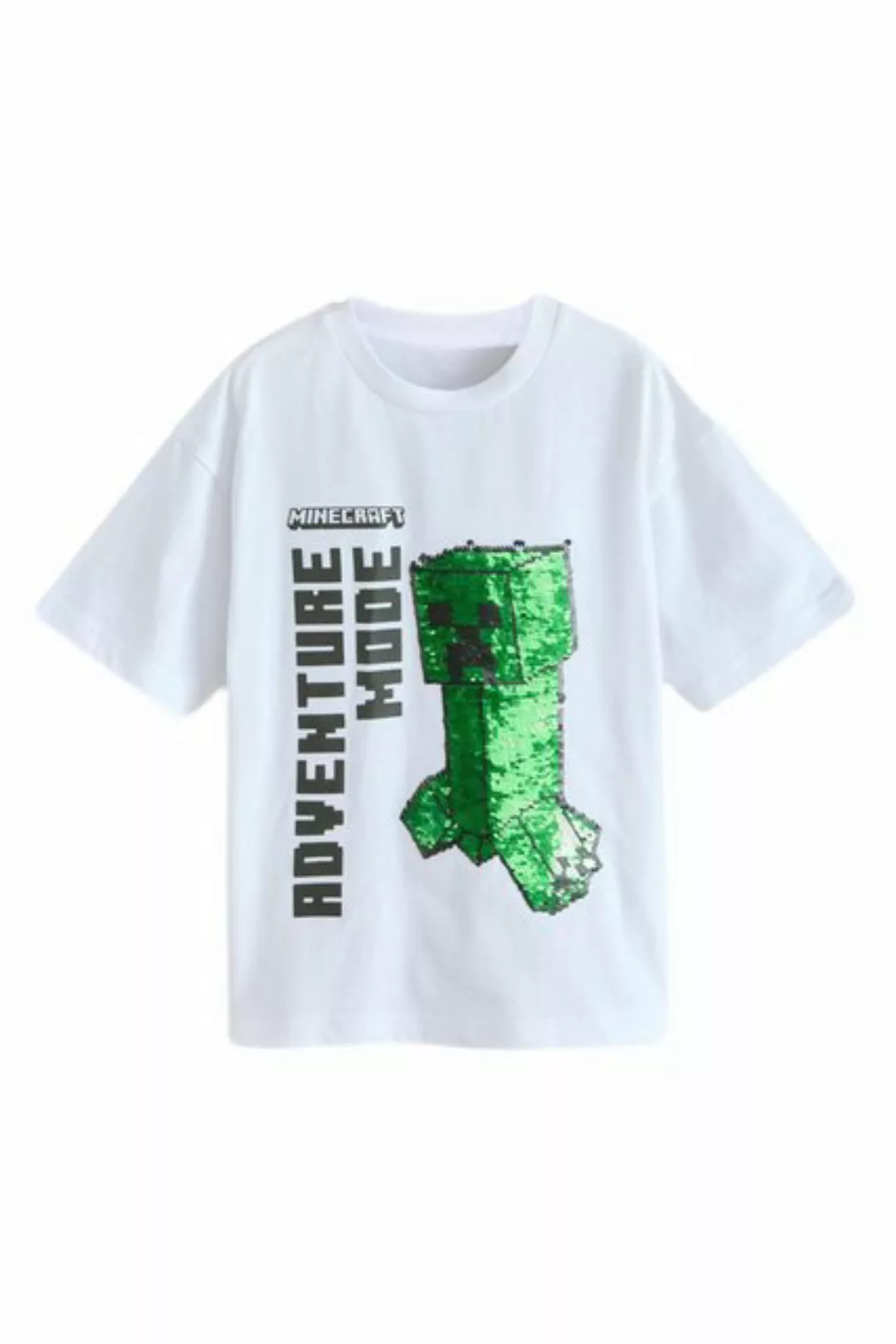 Next T-Shirt Minecraft T-Shirt mit Wendepailletten (1-tlg) günstig online kaufen