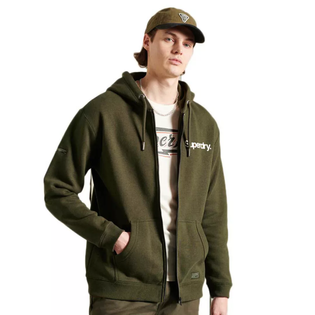 Superdry Military Graphic Sweatshirt Mit Reißverschluss M Black günstig online kaufen