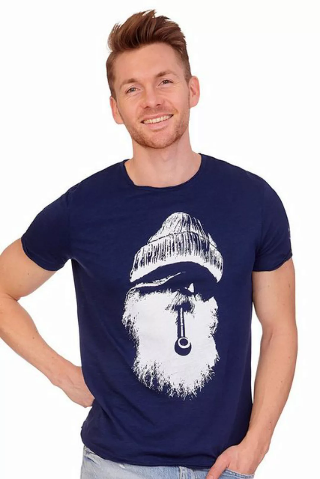 Hangowear Trachtenshirt Shirt Herren - OLD SAILOR - marine günstig online kaufen