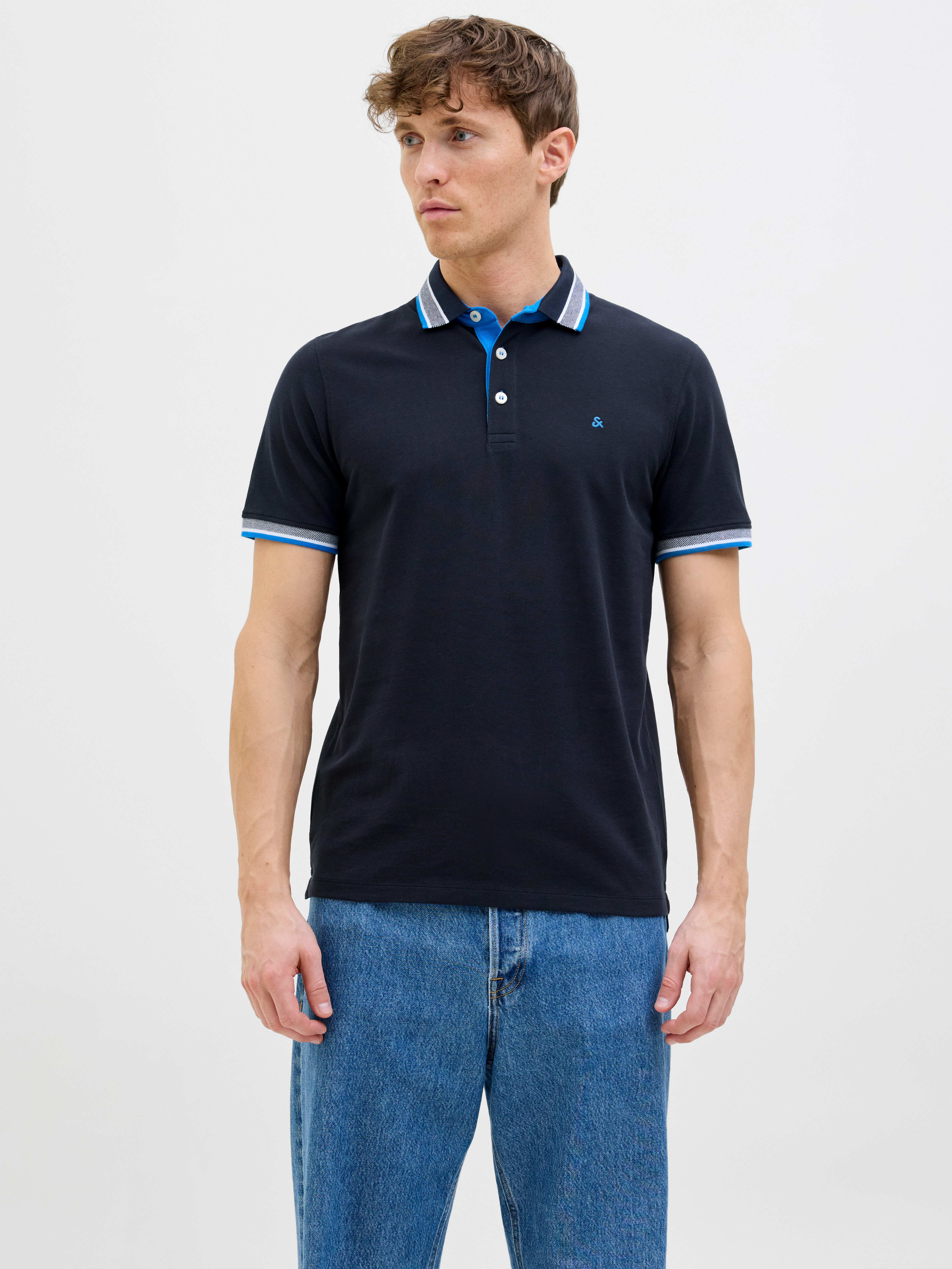 Jack & Jones Poloshirt "JJEPAULOS POLO SS NOOS", mit Logo Stickerei günstig online kaufen