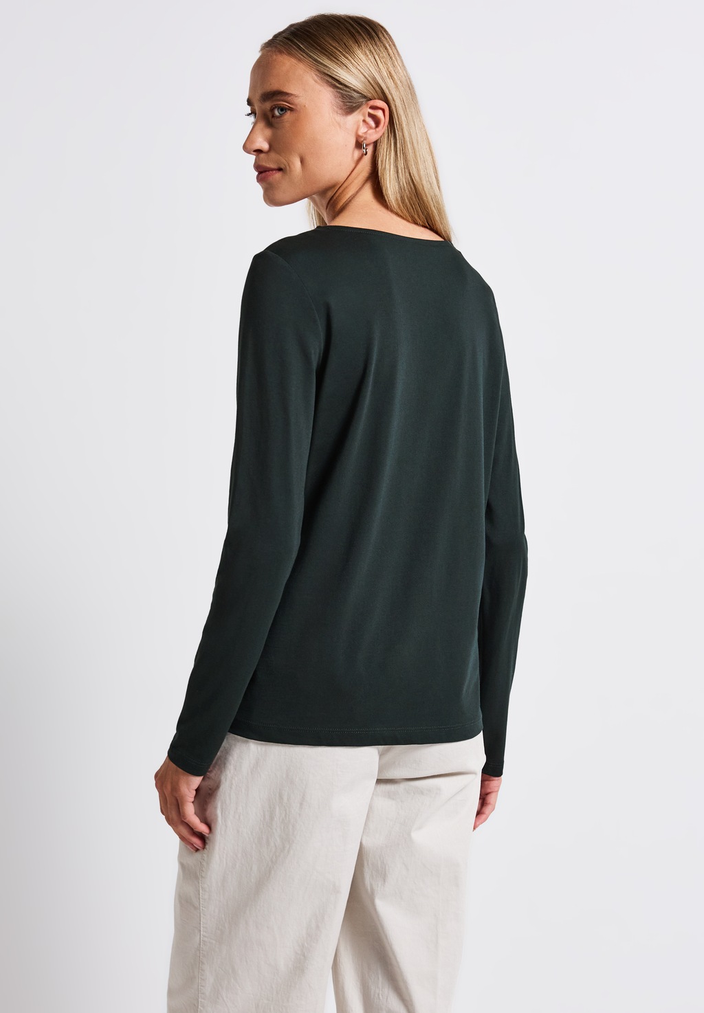 STREET ONE Langarmshirt, im soften Baumwoll-Mix günstig online kaufen
