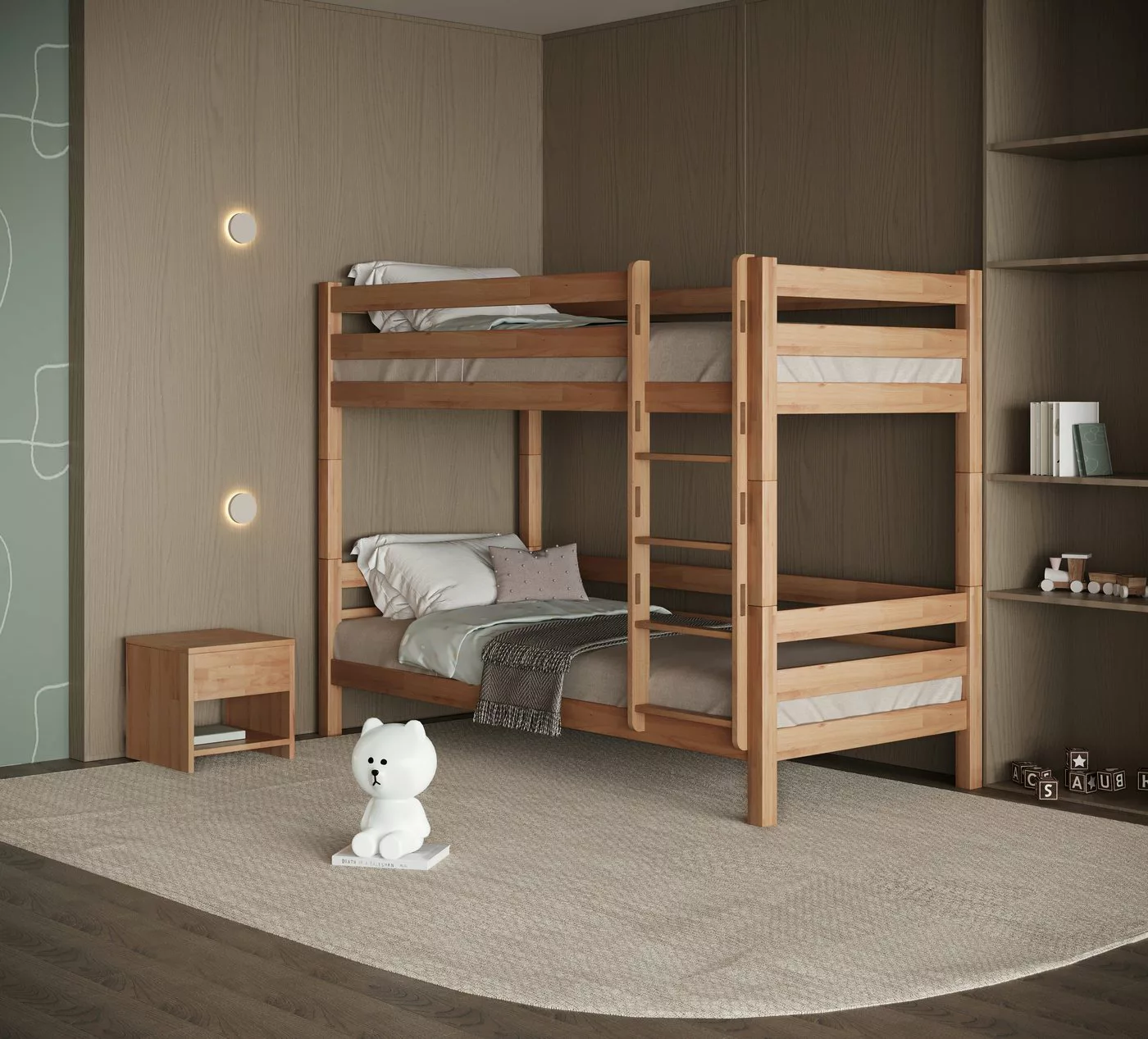 Krok Wood Etagenbett Kinderbett Doppelbett Jugendbett Verona aus Massivholz günstig online kaufen