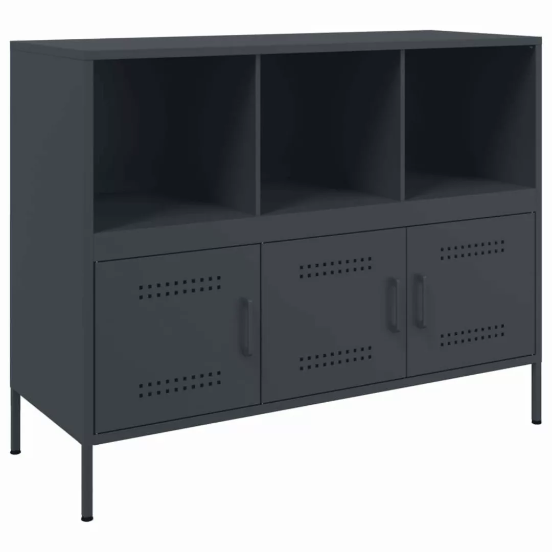 vidaXL Sideboard Sideboard Anthrazit 100,5x39x79 cm günstig online kaufen