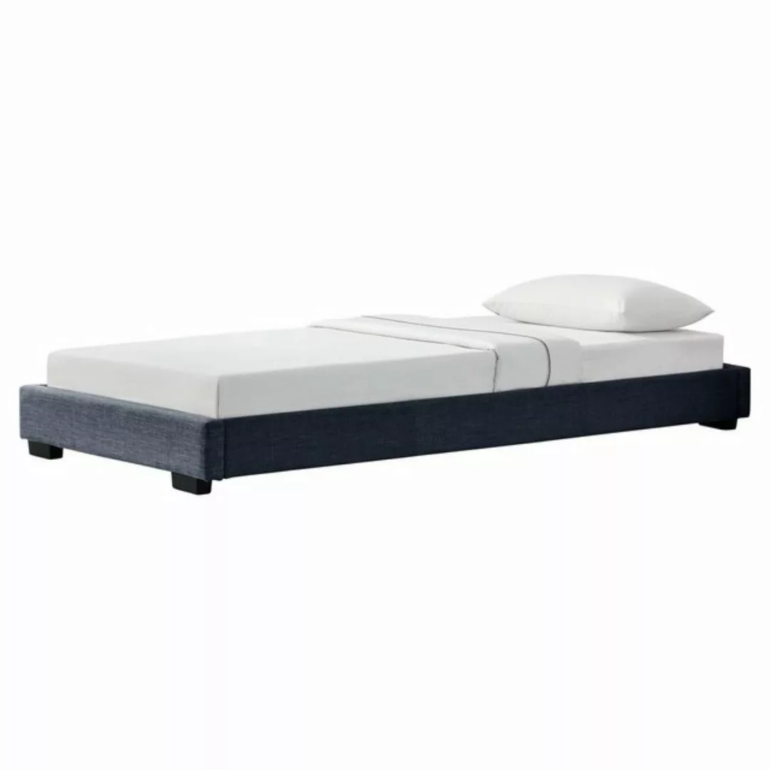 Corium Polsterbett, »Masari« Bett mit Lattenrost 180x200cm Leinen Dunkelgra günstig online kaufen