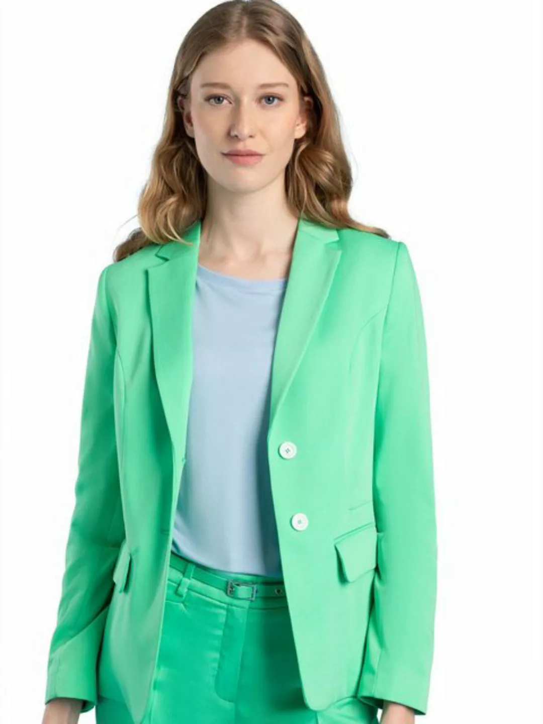MORE&MORE Jackenblazer PES-CV Sateen Blazer günstig online kaufen