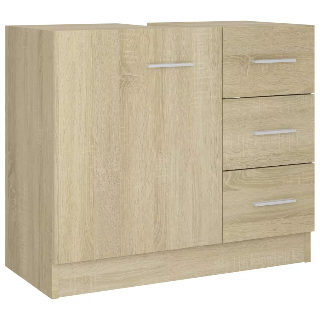 Waschbeckenunterschrank Sonoma-eiche 63x30x54 Cm Spanplatte günstig online kaufen