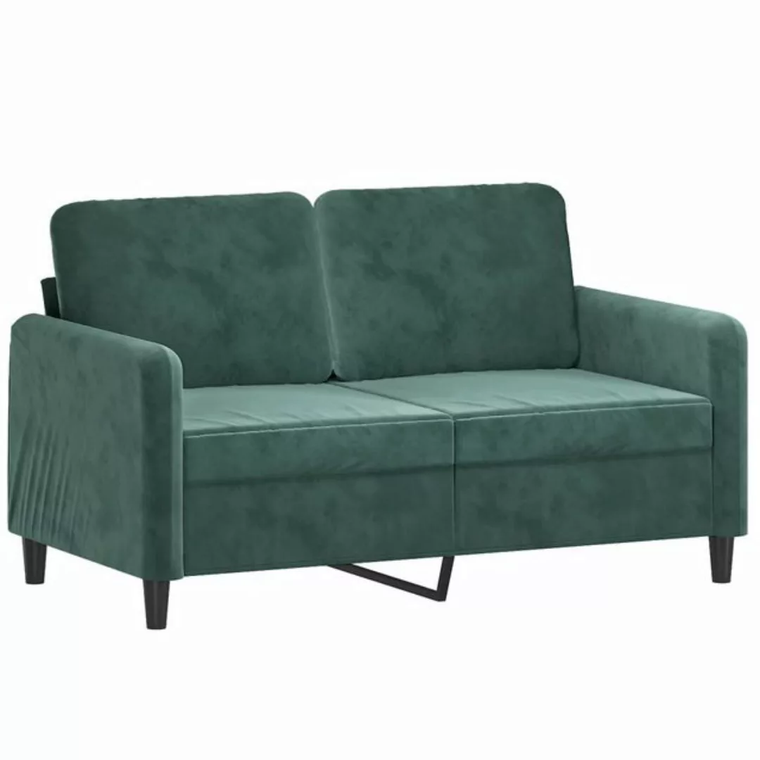 vidaXL Sofa, 2-Sitzer-Sofa Dunkelgrün 120 cm Samt günstig online kaufen