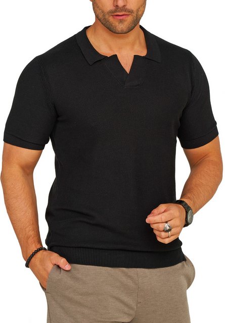 SOULSTAR Poloshirt S2VALKA Herren Basic Kurzarm Knit Polo Hemd Strick günstig online kaufen