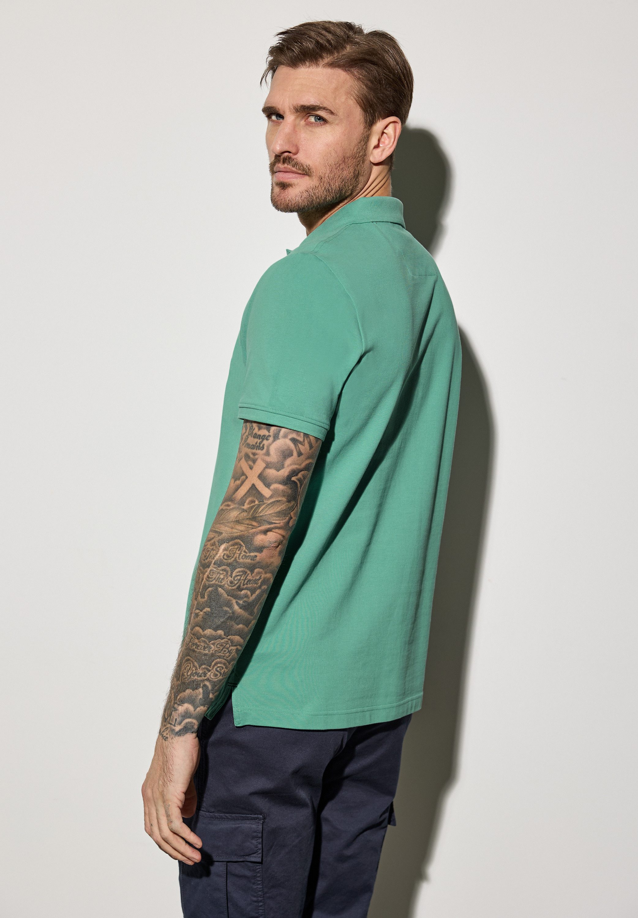 STREET ONE MEN Poloshirt, aus reiner Baumwolle günstig online kaufen