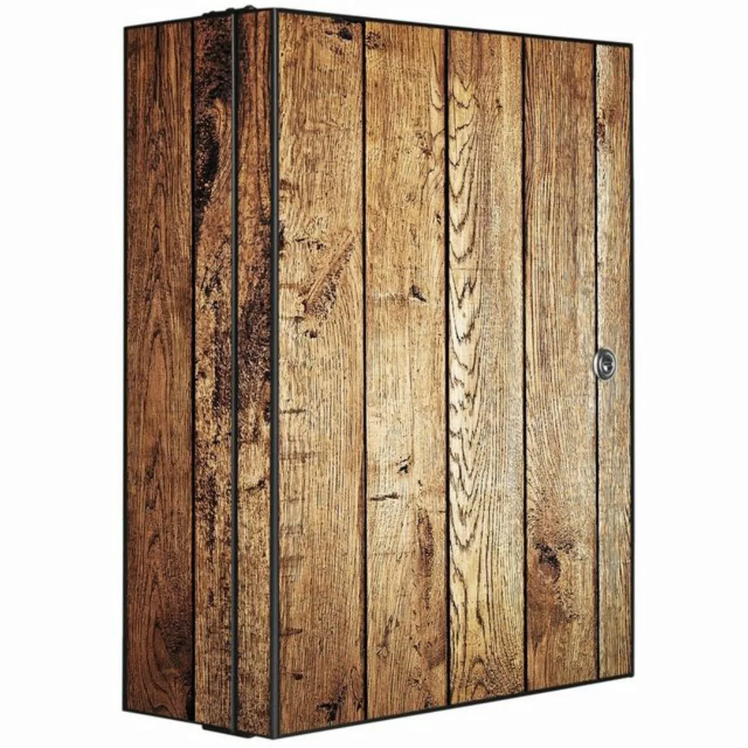 banjado Medizinschrank Stahl Geöltes Holz (abschließbar, 3 große und 2 klei günstig online kaufen
