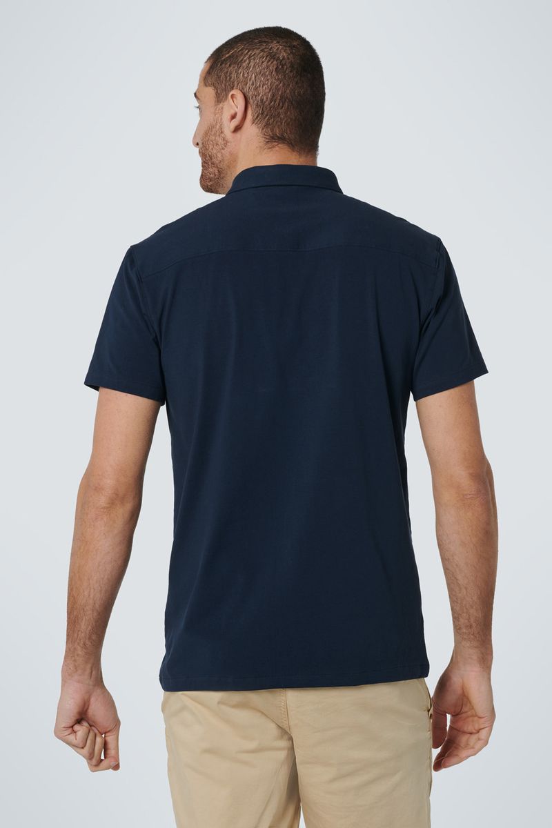 No Excess Jersey Hemd Dunkelblau - Größe M günstig online kaufen