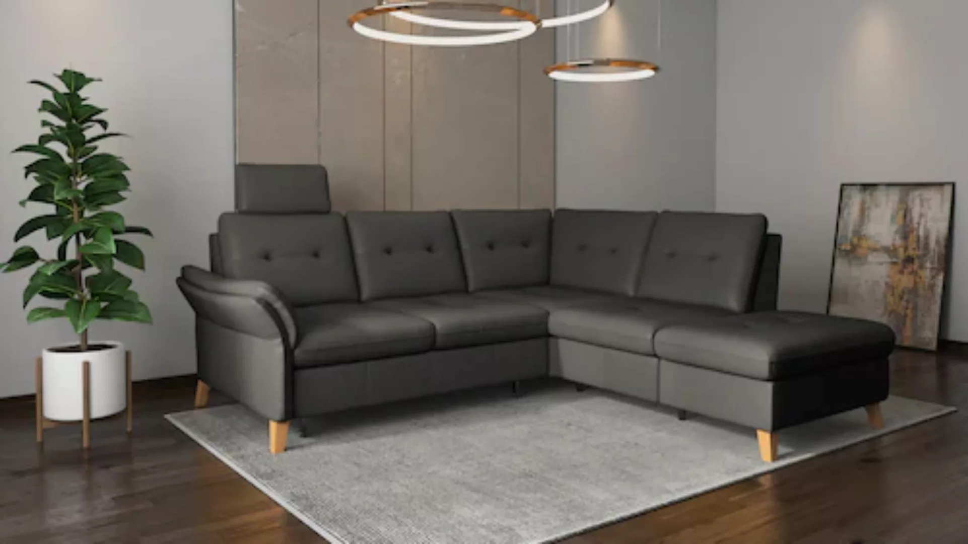 sit&more Ecksofa »Göteborg«, inkl. Sitztiefenverstellung, wahlweise mit Bet günstig online kaufen