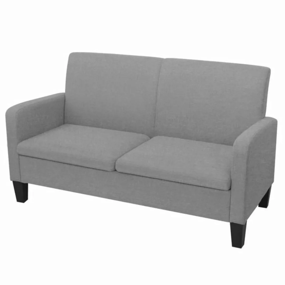 2-sitzersofa 135 X 65 X76 Cm Hellgrau günstig online kaufen