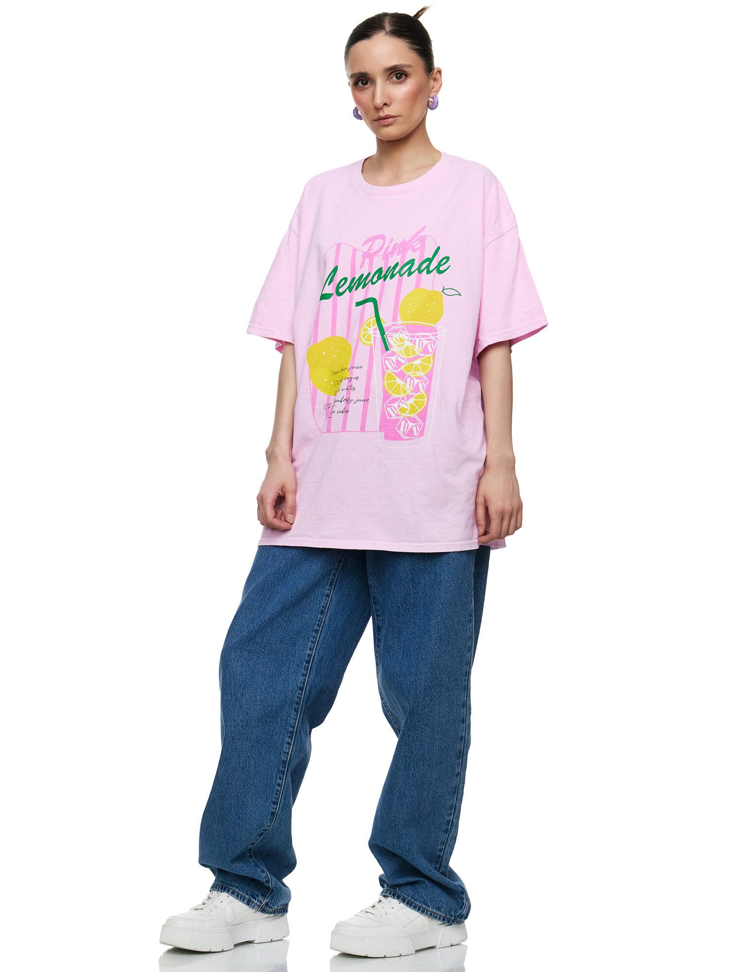 Worldclassca T-Shirt Worldclassca Oversized Print PINK günstig online kaufen