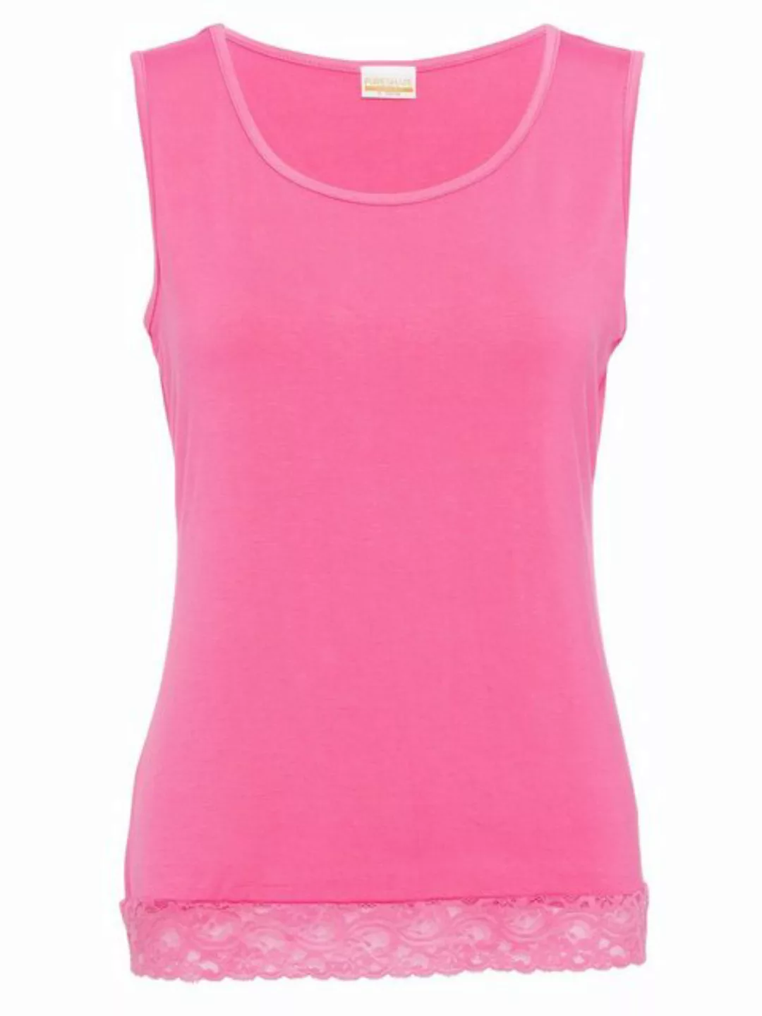 Pure Shape Tanktop Hemdchen elastisch mit Spitzendetails günstig online kaufen